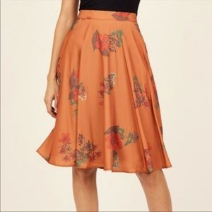Modcloth pleated mini skirt with pockets